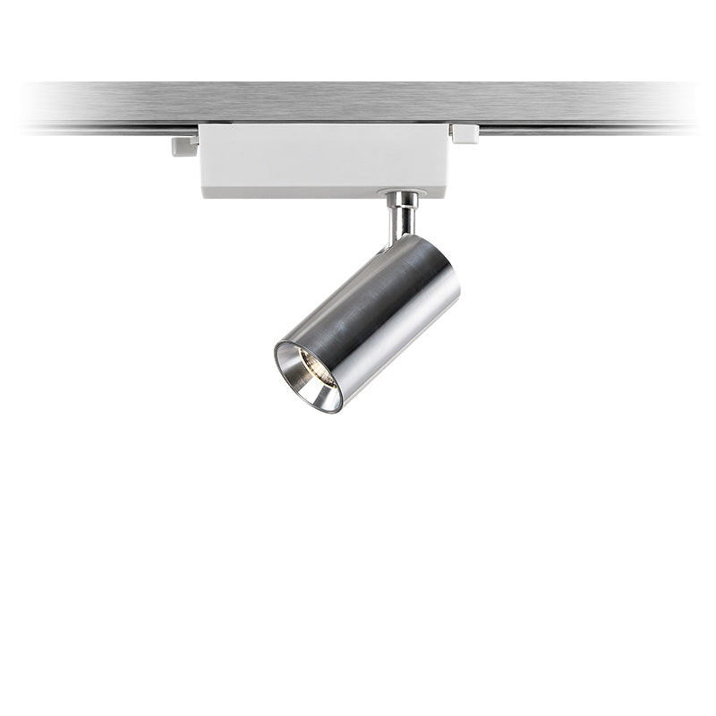 Spot encastré à LED en aluminium réglable - Plafonnier semi-encastré industriel en forme de cylindre pour maison et bureau 