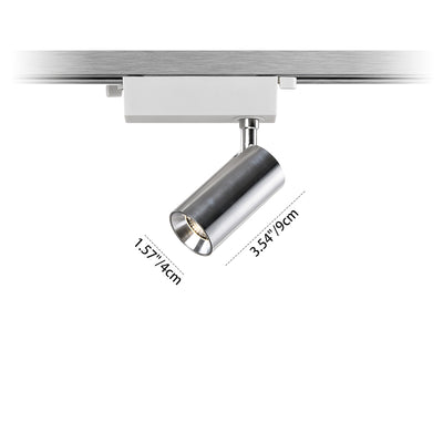 Spot encastré à LED en aluminium réglable - Plafonnier semi-encastré industriel en forme de cylindre pour maison et bureau 