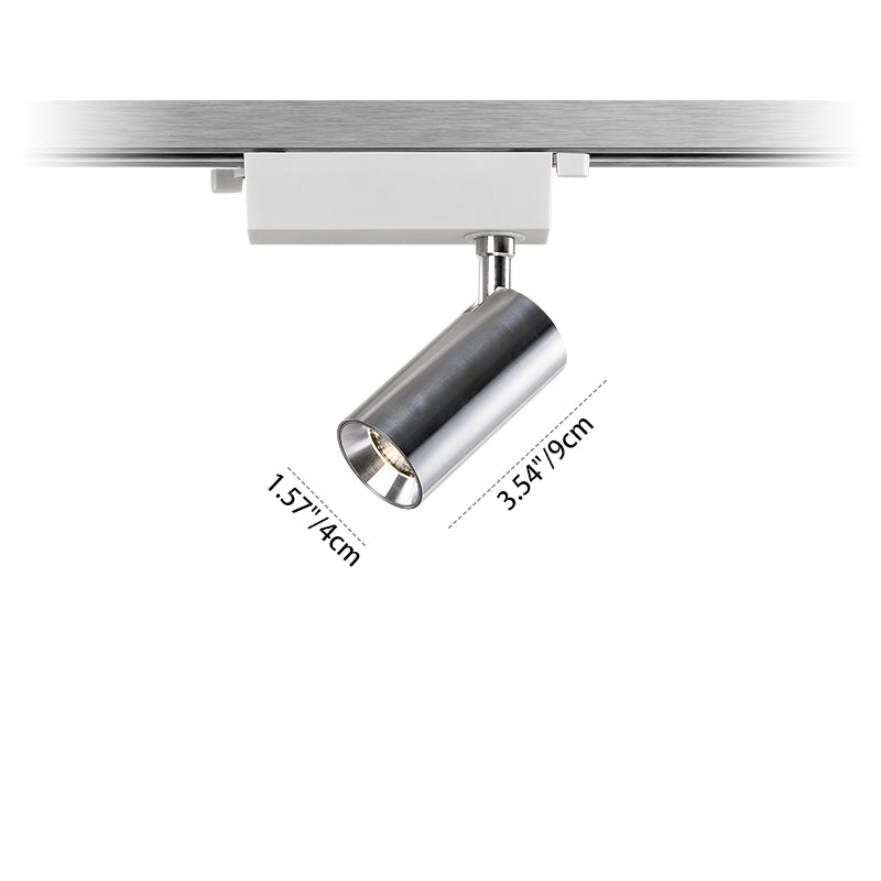 Spot encastré à LED en aluminium réglable - Plafonnier semi-encastré industriel en forme de cylindre pour maison et bureau 