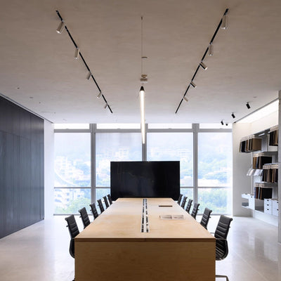 Spot encastré à LED en aluminium réglable - Plafonnier semi-encastré industriel en forme de cylindre pour maison et bureau 