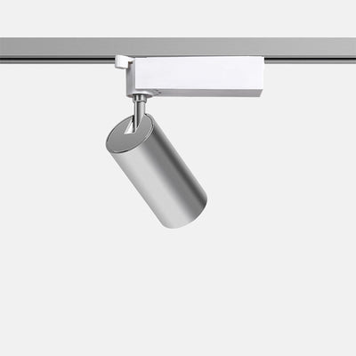 Spot encastré à LED en aluminium réglable - Plafonnier semi-encastré industriel en forme de cylindre pour maison et bureau 