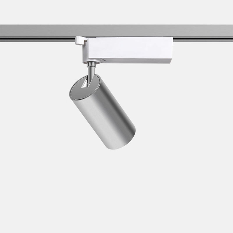 Spot encastré à LED en aluminium réglable - Plafonnier semi-encastré industriel en forme de cylindre pour maison et bureau 