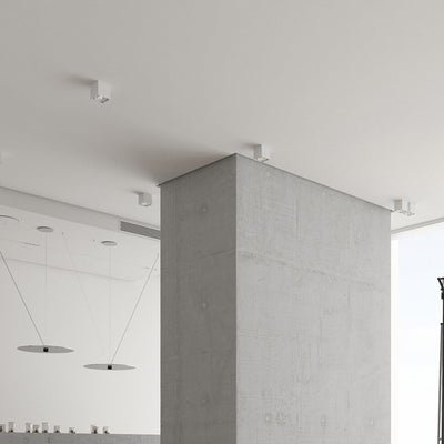 Spot LED encastré monté en surface - Plafonnier minimaliste en aluminium pour salon 