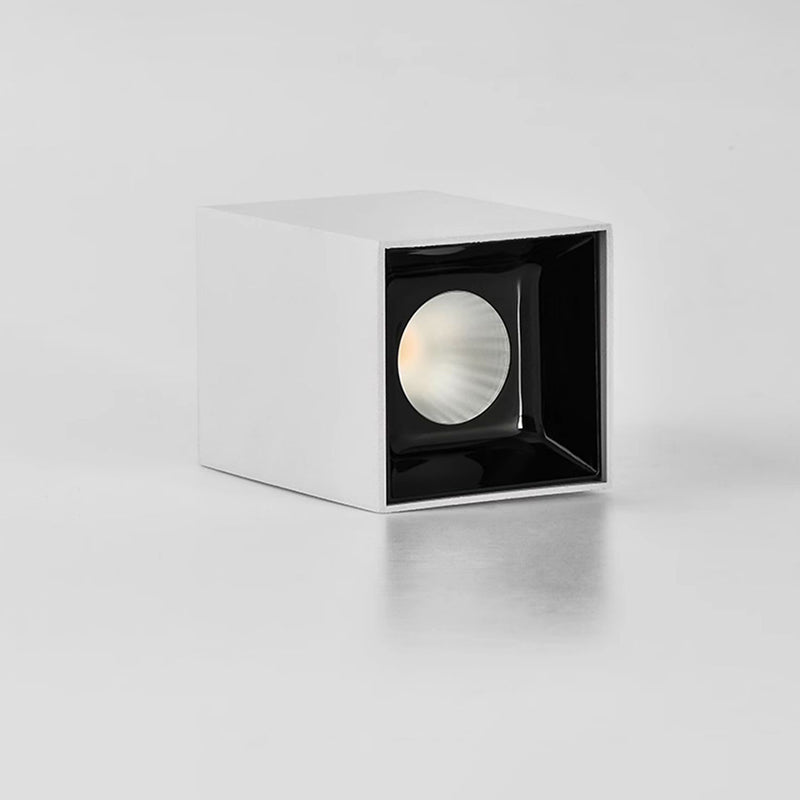 Spot LED encastré monté en surface - Plafonnier minimaliste en aluminium pour salon 