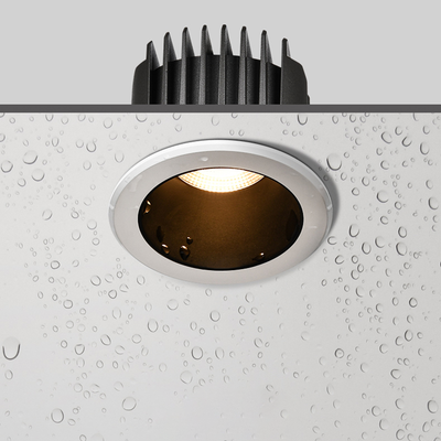 Spot LED encastré étanche - Plafonnier encastré rond en aluminium pour salle de bain 