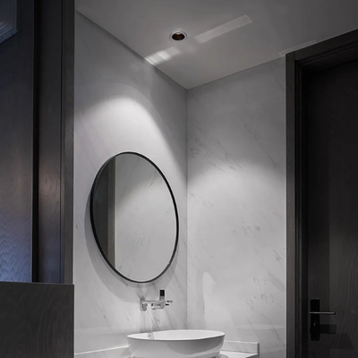 Spot LED encastré étanche - Plafonnier encastré rond en aluminium pour salle de bain 