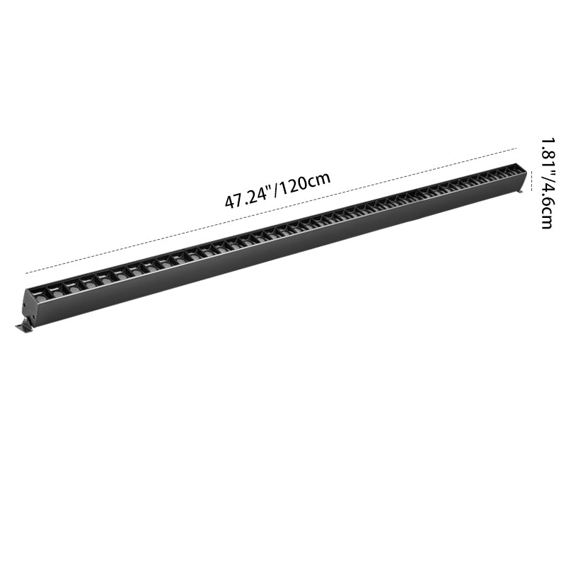 90° Rotatable Linear LED Flush Mount Ceiling Light - Adjustable Wall Washer Light For Home Office