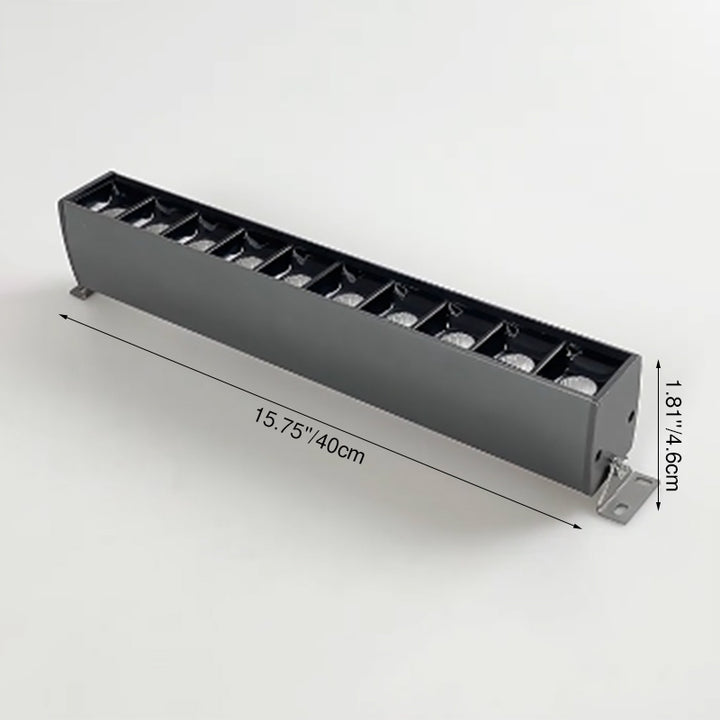 90° drehbare lineare LED-Deckenleuchte - Verstellbare Wandwaschleuchte für Zuhause und Büro 