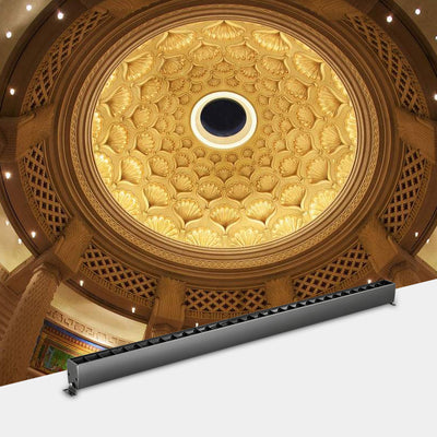 90° Rotatable Linear LED Flush Mount Ceiling Light - Adjustable Wall Washer Light For Home Office