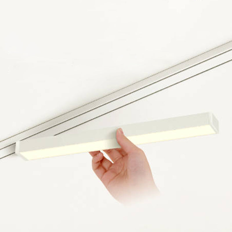 Ultra-Thin Surface Mounted Magnetic Track Light - Adjustable Spotlight Flush Mount Ceiling Light For Living Room