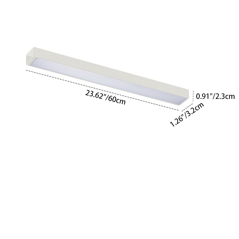 Ultra-Thin Surface Mounted Magnetic Track Light - Adjustable Spotlight Flush Mount Ceiling Light For Living Room