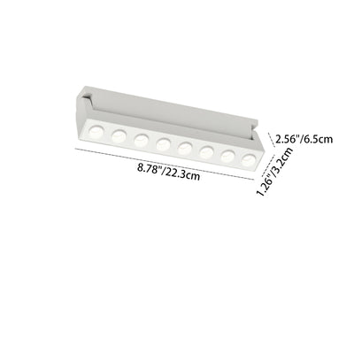 Ultra-Thin Surface Mounted Magnetic Track Light - Adjustable Spotlight Flush Mount Ceiling Light For Living Room