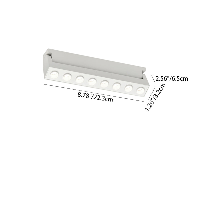 Ultra-Thin Surface Mounted Magnetic Track Light - Adjustable Spotlight Flush Mount Ceiling Light For Living Room