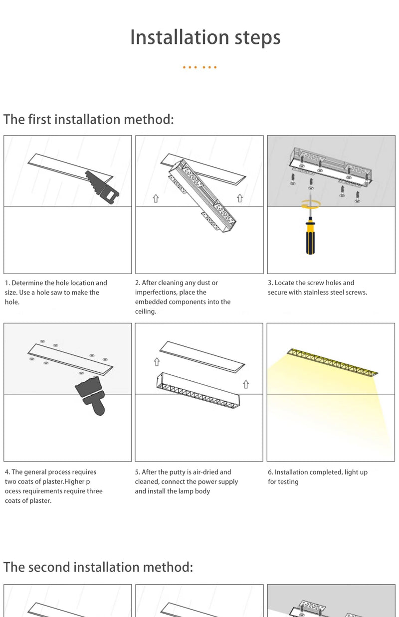 Minimalist Recessed Linear Smart LED Flush Mount Ceiling Light - Eye-Comfort With Anti-Glare Optical Design For Home Office
