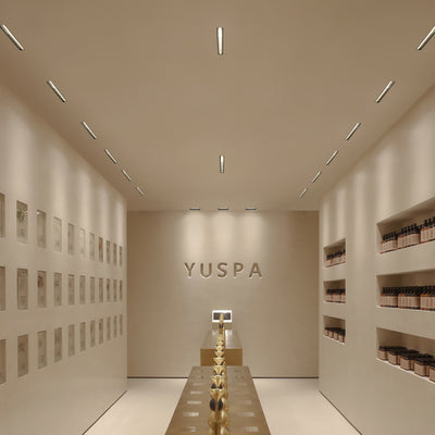 Minimalist Recessed Linear Smart LED Flush Mount Ceiling Light - Eye-Comfort With Anti-Glare Optical Design For Home Office