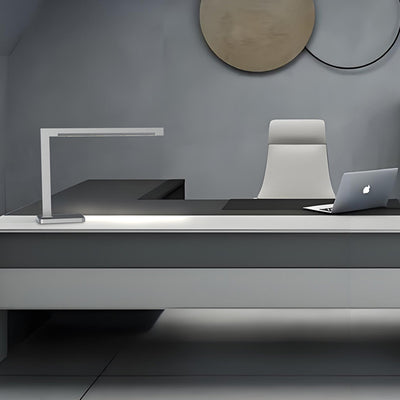 Aluminum LED Desk Lamp With Wireless Charger - Rotatable Eye-Protection Lamp For Study