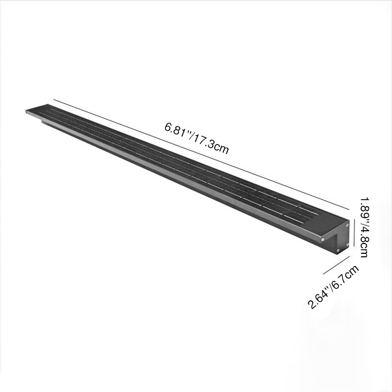 مصباح حائط LED بتصميم عصري بسيط مقاوم للماء من الألومنيوم والزجاج المقسى لغسل الجدران، مناسب للفناء الخارجي 