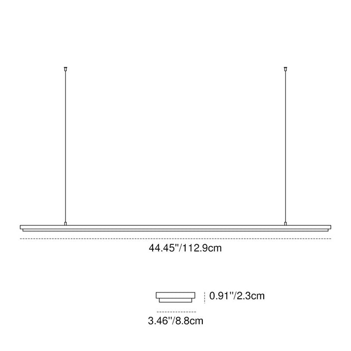 Rechteckige LED-Pendelleuchte aus Aluminium für Kinderzimmer und Arbeitszimmer – augenschonendes, schattenfreies Klaviergitter-Licht für Lernen &amp; Homeoffice 