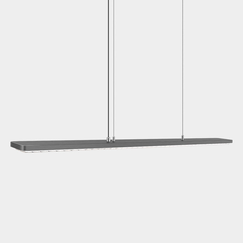 Rechteckige LED-Pendelleuchte aus Aluminium für Kinderzimmer und Arbeitszimmer – augenschonendes, schattenfreies Klaviergitter-Licht für Lernen &amp; Homeoffice 