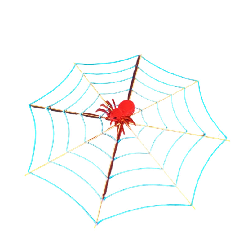 Art Deco Waterproof Animated Spider &amp; Web LED Outdoor Light - Crawling Motion &amp; Sound For Garden Halloween Decor