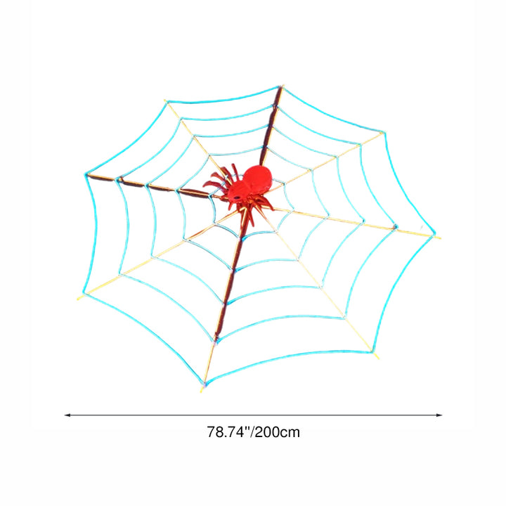 Art Deco Waterproof Animated Spider &amp; Web LED Outdoor Light - Crawling Motion &amp; Sound For Garden Halloween Decor