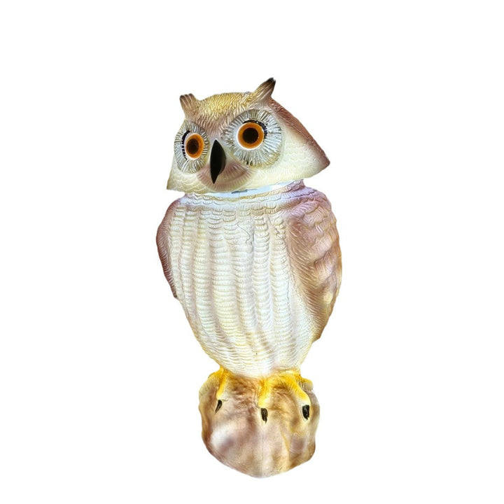 Creative Waterproof Animated Owl LED Outdoor Light - Rotating Head Landscape Decor For Garden