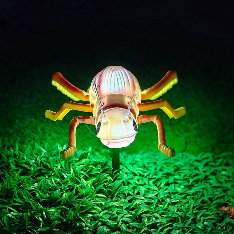 Waterproof Creative Animated Cricket LED Outdoor Light - Landscape Decor With Sound For Garden