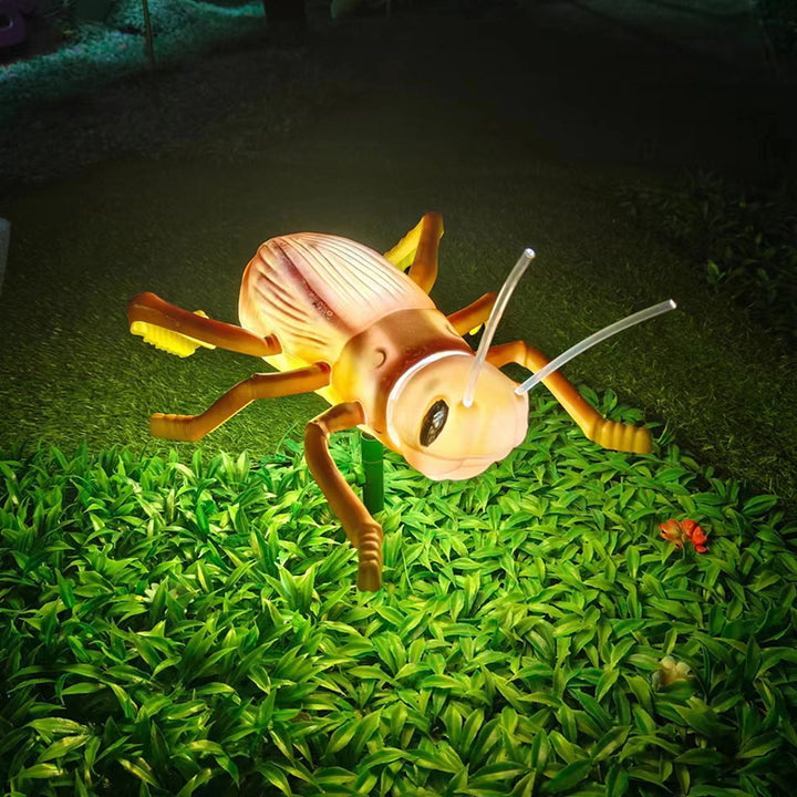 Waterproof Creative Animated Cricket LED Outdoor Light - Landscape Decor With Sound For Garden