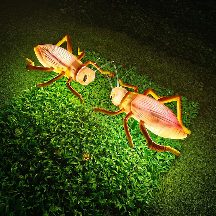 Waterproof Creative Animated Cricket LED Outdoor Light - Landscape Decor With Sound For Garden