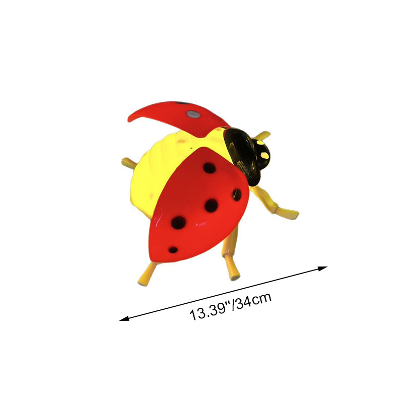 Art Deco Animated LED Ladybug Outdoor Light Set - Waterproof Landscape Decor With Sound For Garden