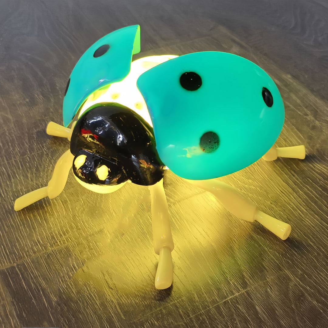 Art Deco Animated LED Ladybug Outdoor Light Set - Waterproof Landscape Decor With Sound For Garden
