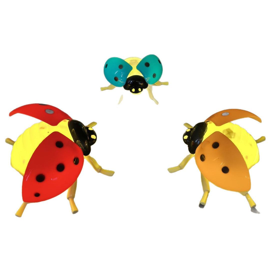 Art Deco Animated LED Ladybug Outdoor Light Set - Waterproof Landscape Decor With Sound For Garden
