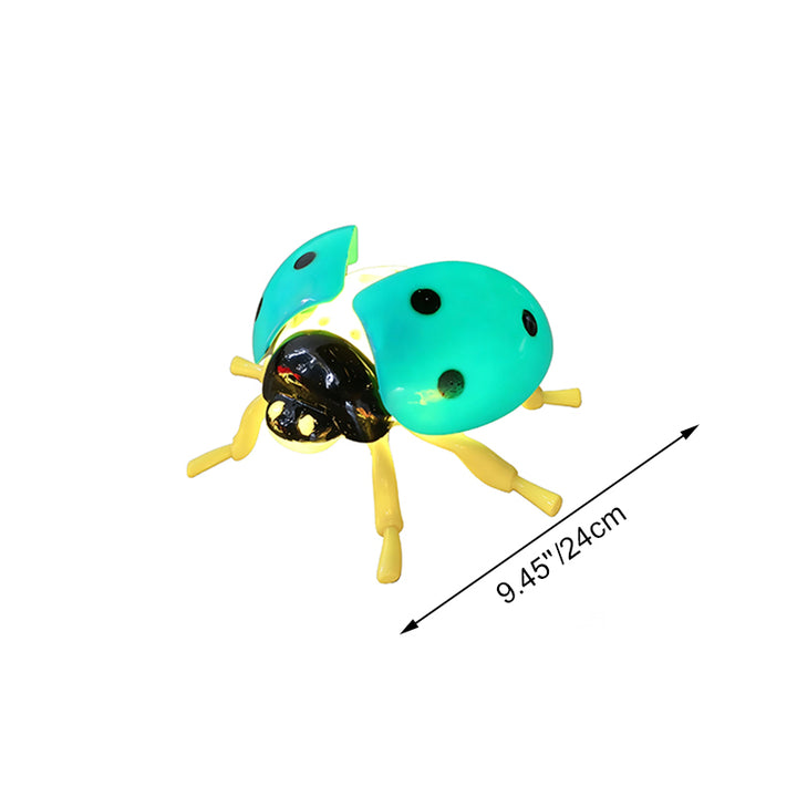 Art Deco Animated LED Ladybug Outdoor Light Set - Waterproof Landscape Decor With Sound For Garden