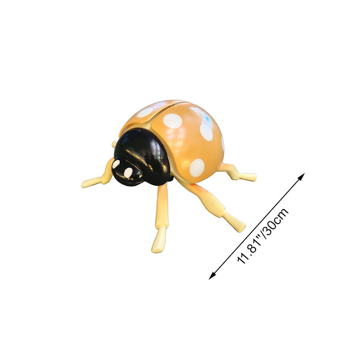 Art Deco Animated LED Ladybug Outdoor Light Set - Waterproof Landscape Decor With Sound For Garden