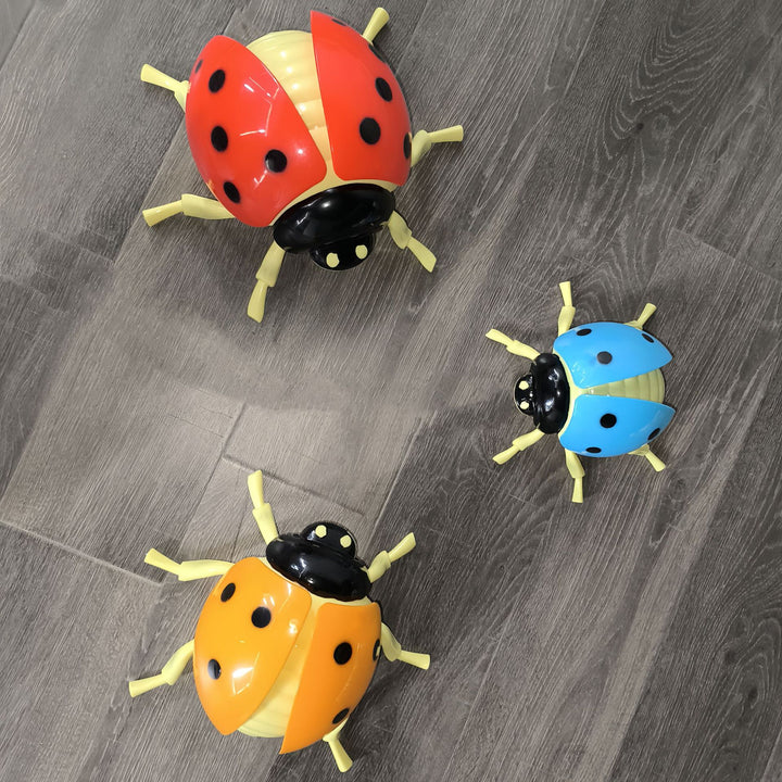 Art Deco Animated LED Ladybug Outdoor Light Set - Waterproof Landscape Decor With Sound For Garden