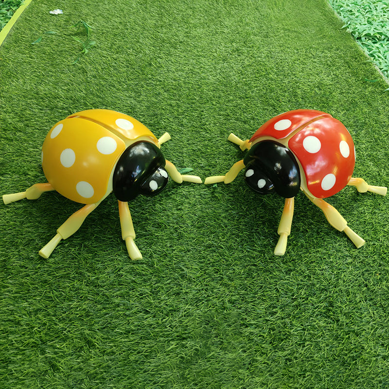 Art Deco Animated LED Ladybug Outdoor Light Set - Waterproof Landscape Decor With Sound For Garden