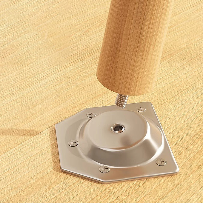 Modern Minimalist Metal & Wood Irregular Cloud-Shaped Coffee Table For Living Room