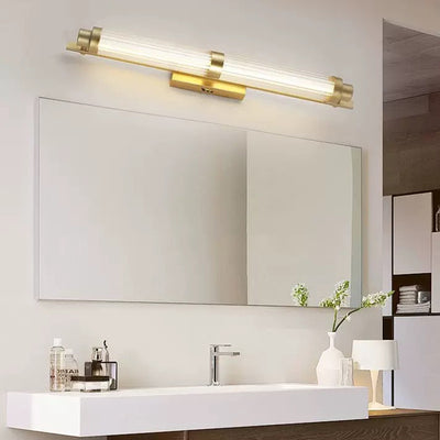 Modern Minimalist Iron Glass Cylinder Rectangle LED Wall Sconce Lamp For Living Room