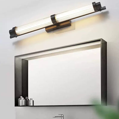 Modern Minimalist Iron Glass Cylinder Rectangle LED Wall Sconce Lamp For Living Room