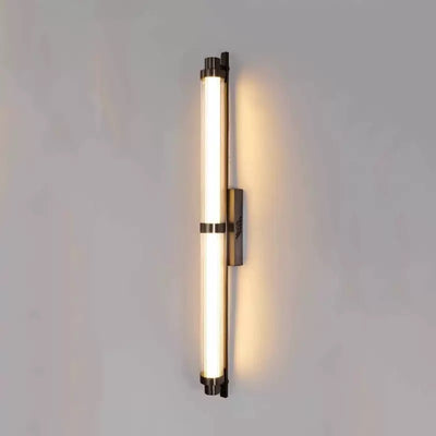 Modern Minimalist Iron Glass Cylinder Rectangle LED Wall Sconce Lamp For Living Room