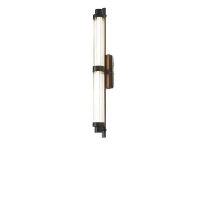 Modern Minimalist Iron Glass Cylinder Rectangle LED Wall Sconce Lamp For Living Room