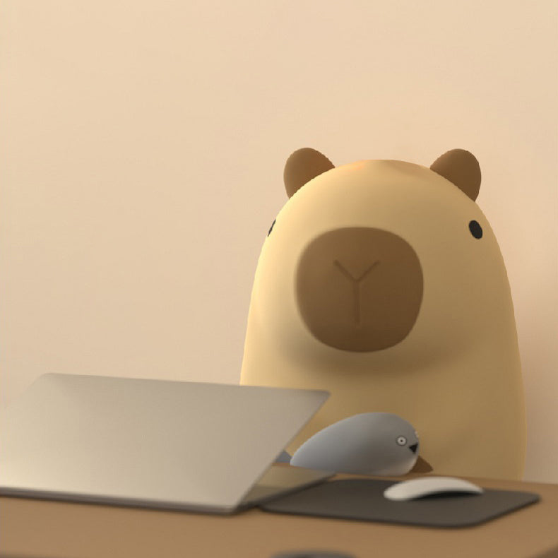 Lampe de table LED en silicone PC ABS pour cochon d&