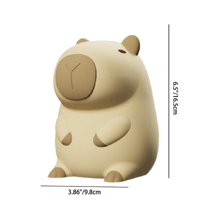 Lampe de table LED en silicone PC ABS pour cochon d'Inde créatif contemporain pour chambre 
