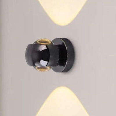 Moderne minimalistische Globus Kristall LED Wandleuchte Lampe für Wohnzimmer 