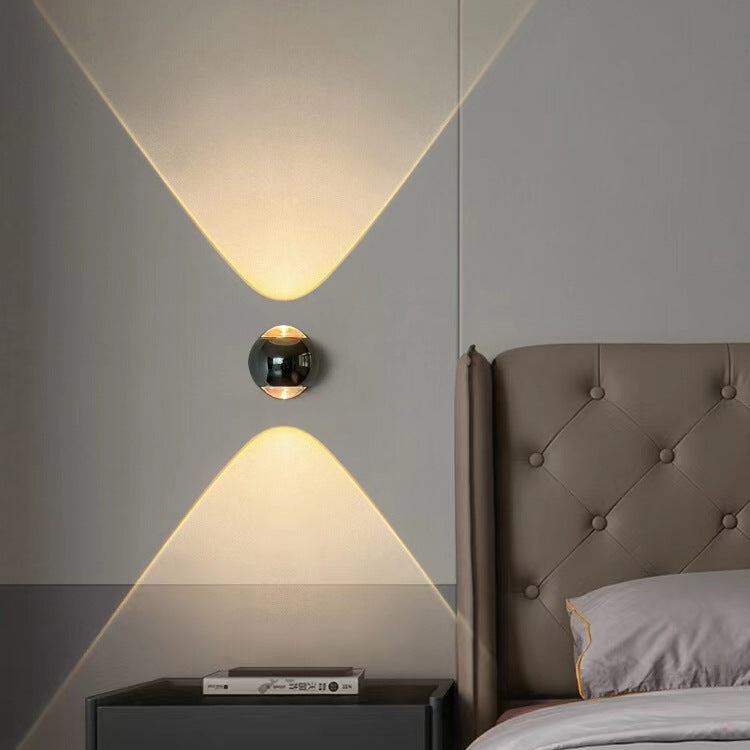 Moderne minimalistische Globus Kristall LED Wandleuchte Lampe für Wohnzimmer 
