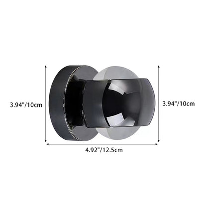 Moderne minimalistische Globus Kristall LED Wandleuchte Lampe für Wohnzimmer 