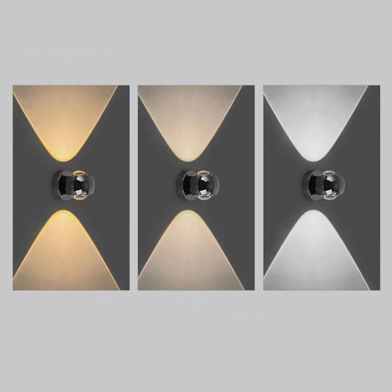 Moderne minimalistische Globus Kristall LED Wandleuchte Lampe für Wohnzimmer 