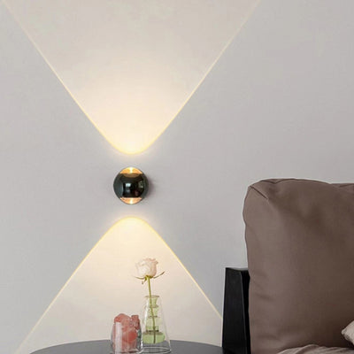 Moderne minimalistische Globus Kristall LED Wandleuchte Lampe für Wohnzimmer 