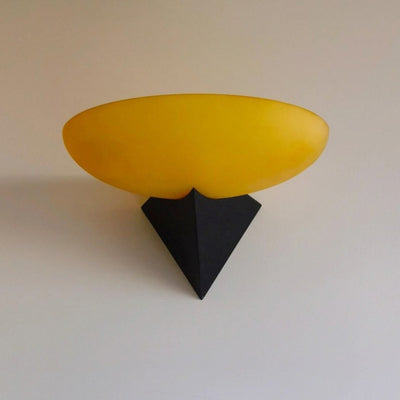 Moderne minimalistische runde Eisenglas 1-Licht Wandleuchte Lampe für Wohnzimmer 