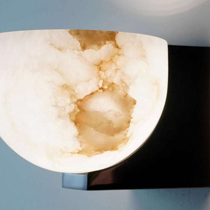 Zeitgenössische Luxus Globus Marmor Eisen 1-Licht Wandleuchte Lampe für Wohnzimmer 